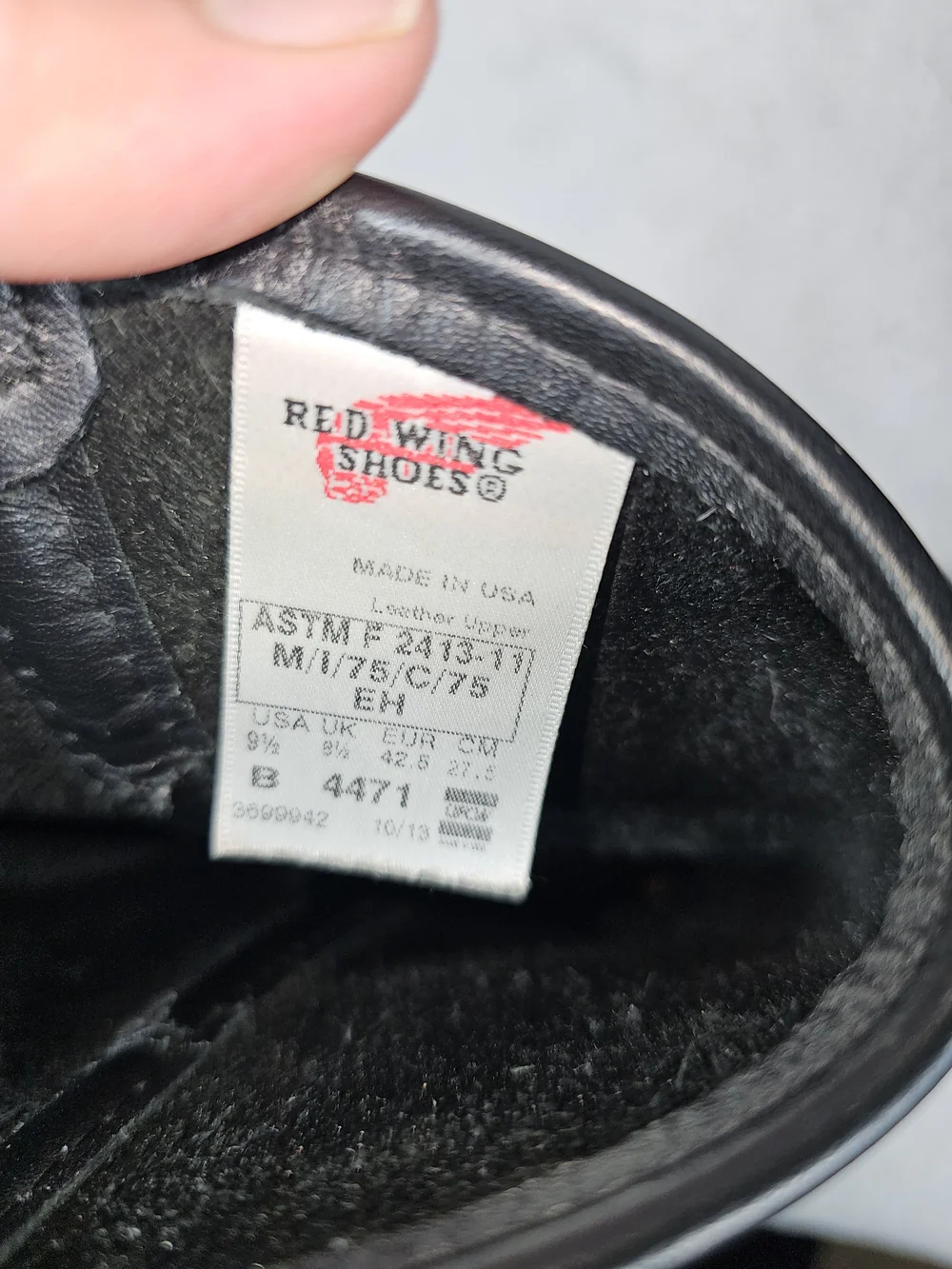 Red Wing Boots Pecos Boots Leather  Black Size 9.5. - Picture 13 of 13